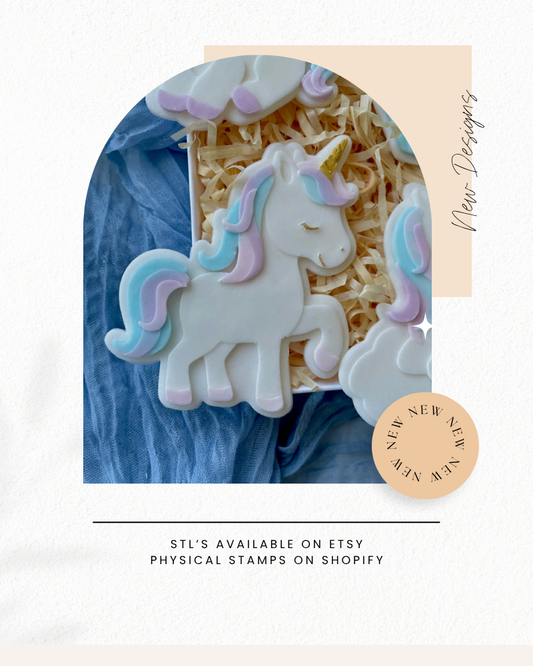 Unicorn Cookie Cutter & Stamp