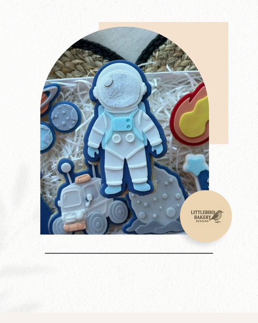 Astronaut cookie cutter and stamp