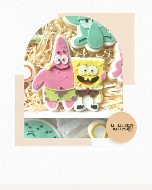Sponge and starfish cookie cutter and stamp