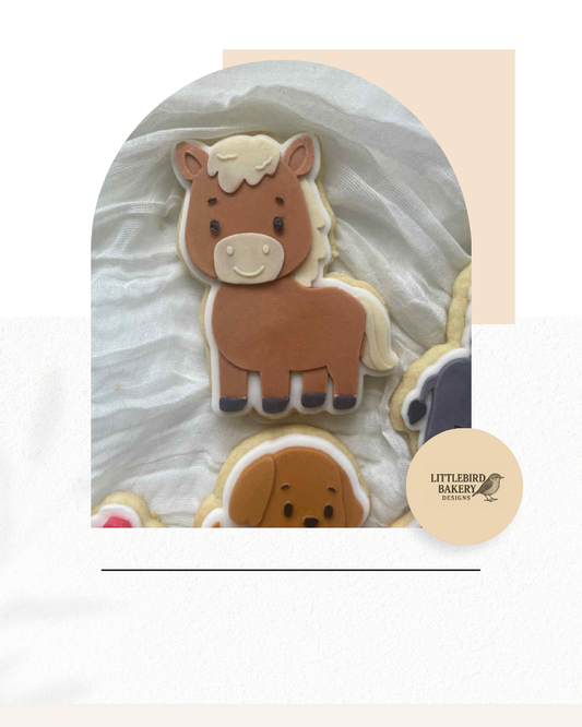 Horse cookie cutter and stamp