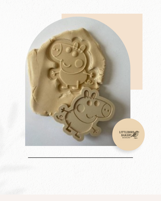 George pig cookie cutter and stamp