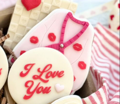 Valentines Cardigans Cookie Cutter & Stamp