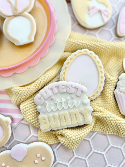 Cutest little bunny - Cookie Cutter & Stamp