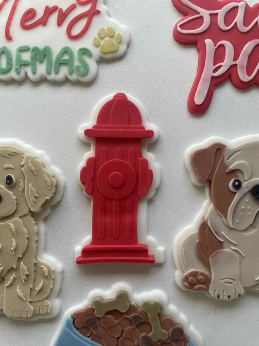 Fire Hydrant cookie cutter and stamp