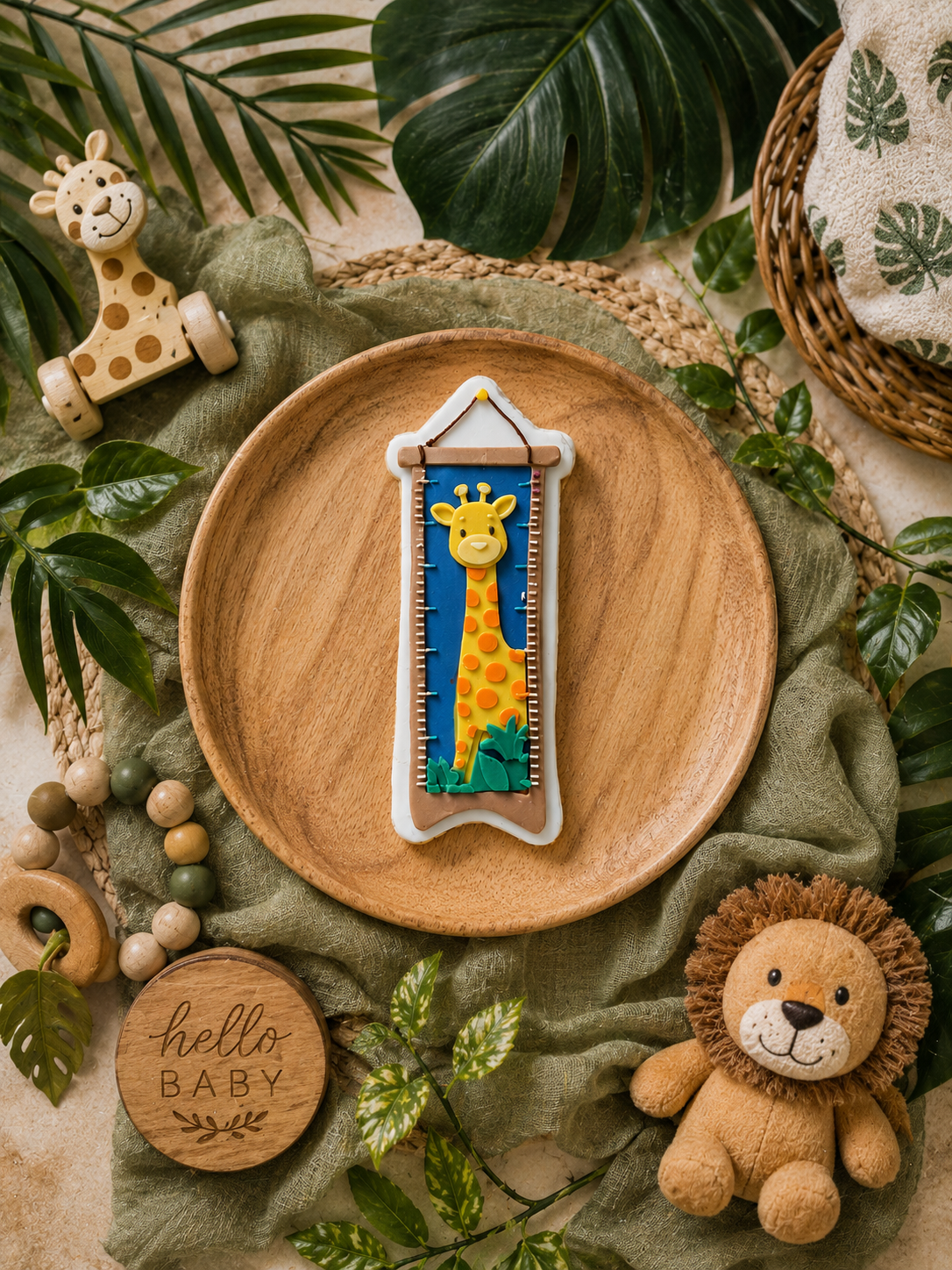 Giraffe Height Chart - Cookie Cutter & Stamp