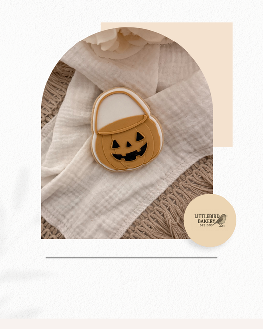 Pumpkin Bucket cookie cutter and stamp