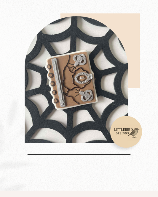Spell Book cookie cutter and stamp