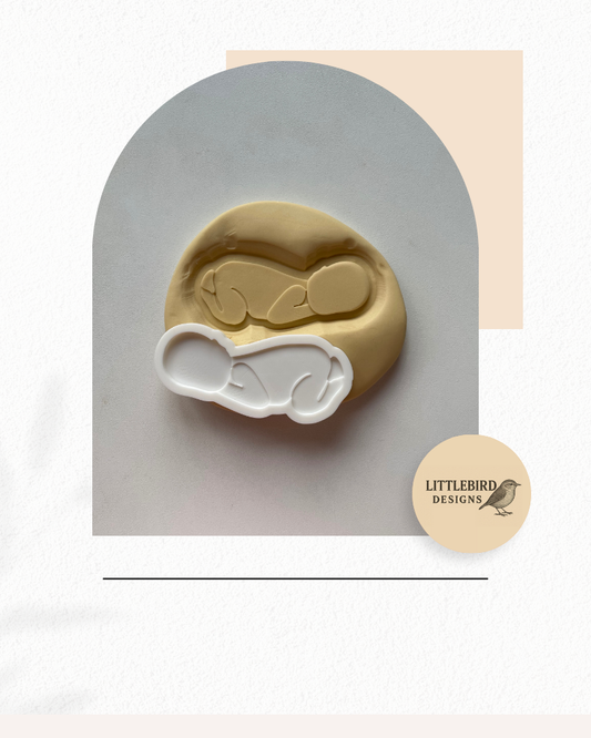 Sleeping baby cutter and stamp