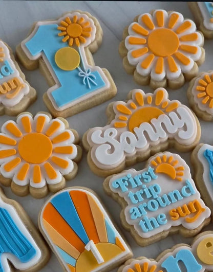 Custom name with sun - Cookie Cutter & Stamp
