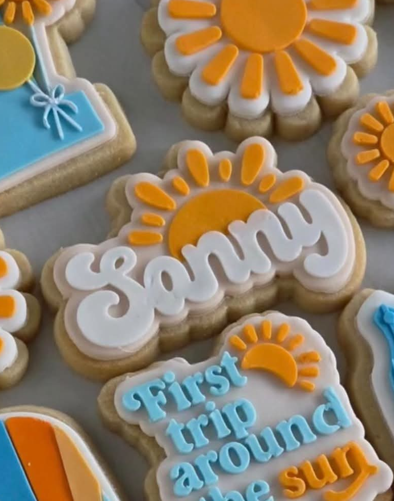 Custom name with sun - Cookie Cutter & Stamp