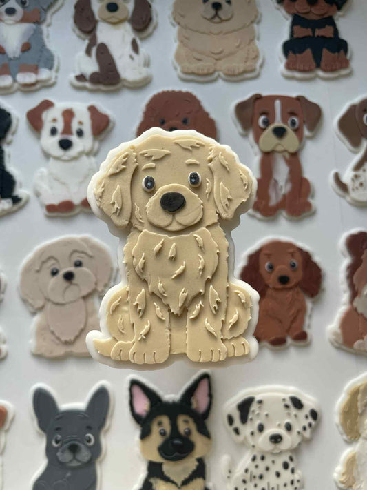 Golden Retriever cookie cutter and stamp