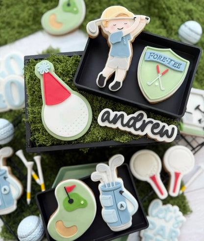 Golf Shield Cookie Cutter & Stamp