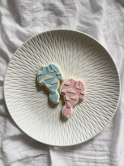 Tied Cloud Baby Romper - Cookie Cutter & Stamp