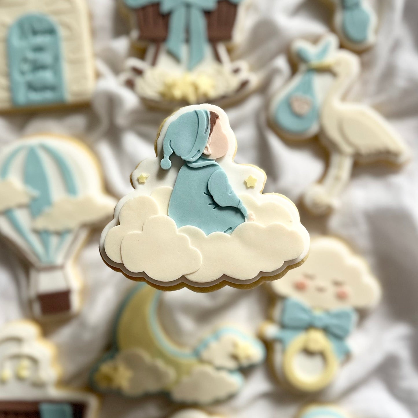 Baby on cloud - Cookie Cutter & Stamp
