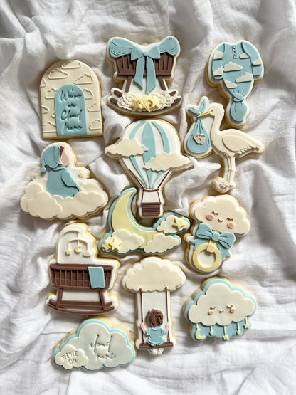 Moon with clouds - Cookie Cutter & Stamp