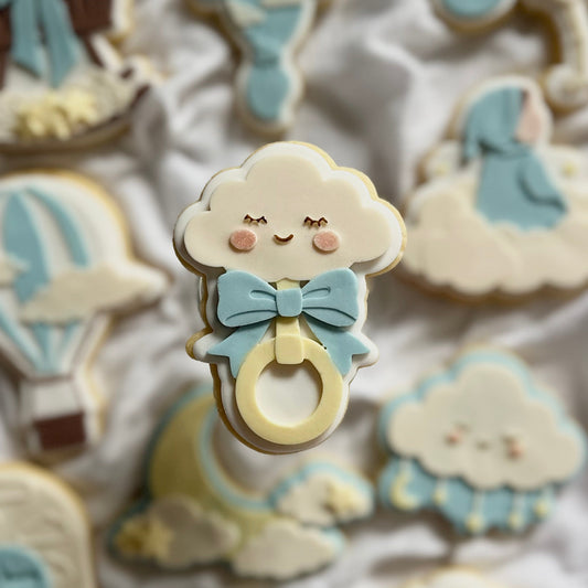 Cloud Baby Rattle - Cookie Cutter & Stamp