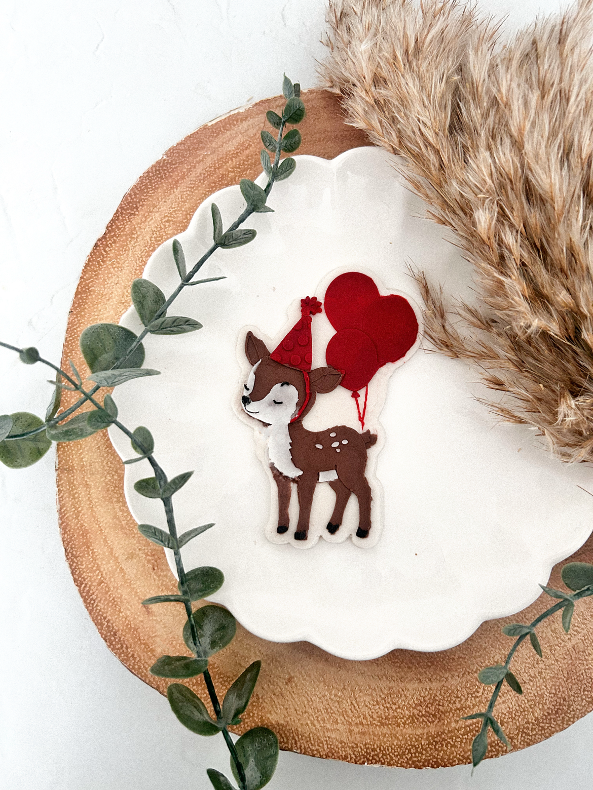 Deer with Balloons - Cookie Cutter & Stamp
