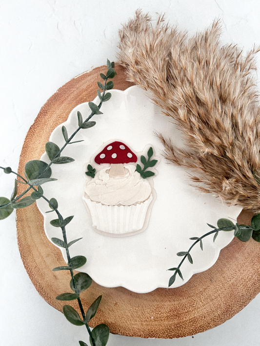 Mushroom cupcake - Cookie Cutter & Stamp