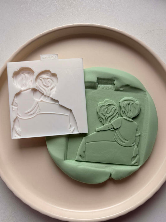 Dad with Son - Cookie Stamp & cutter