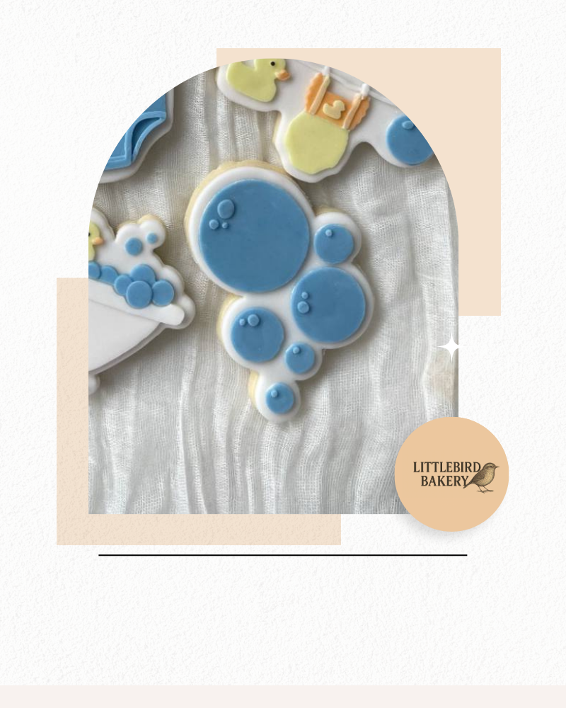 Bubbles cookie cutter & stamp