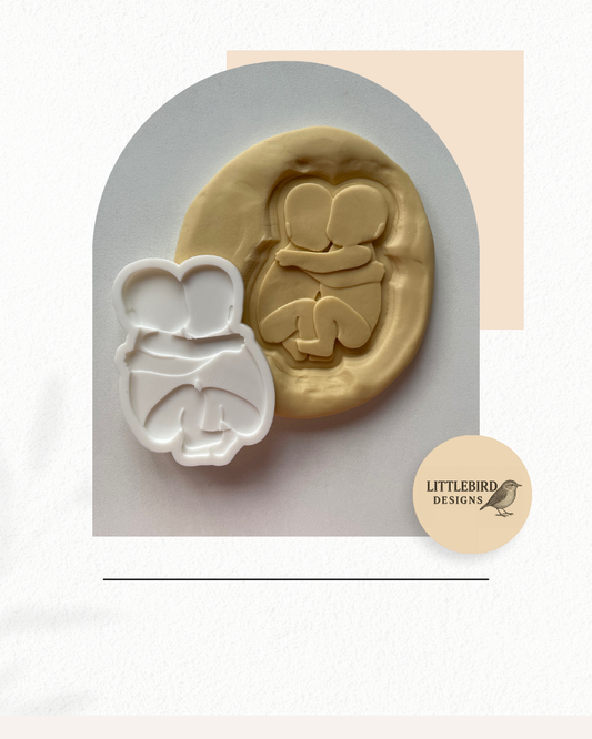 Twins cookie cutter and stamp