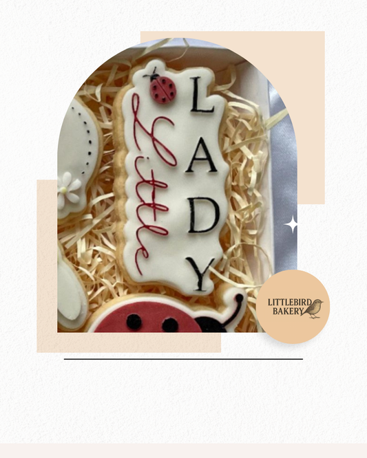 Little lady cookie cutter and stamp