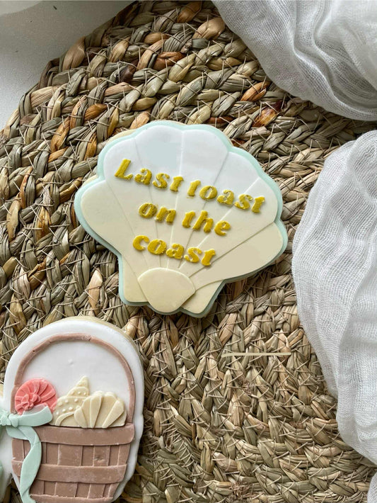 Last Toast On The Coast Shell Cookie Cutter & Stamp