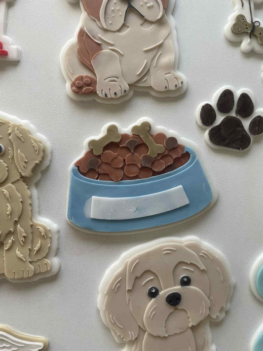 Dog Food bowl cookie cutter and stamp