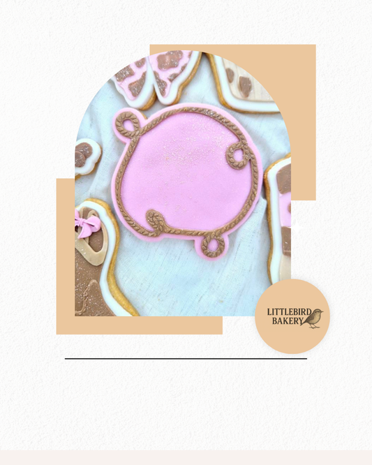 Lasso cookie cutter and stamp