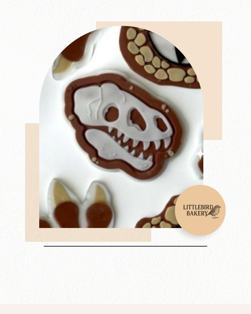 Dino Skull cookie cutter and stamp