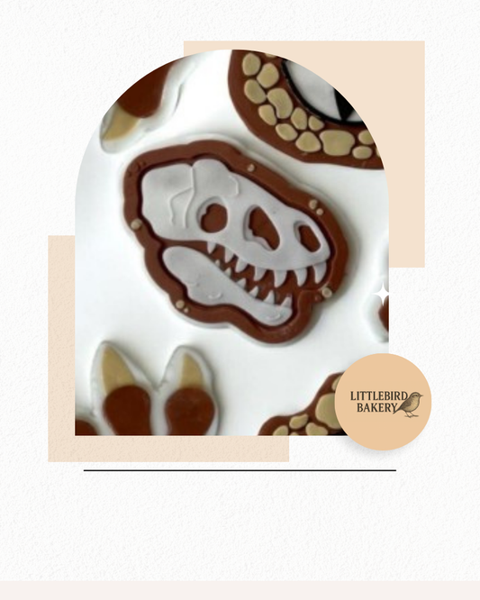 Dino Skull cookie cutter and stamp