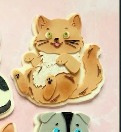 Playful Cat - Cookie Cutter & Stamp