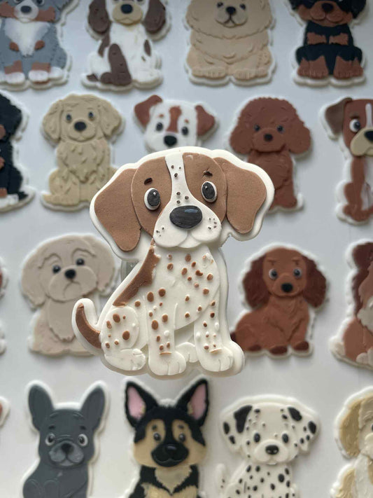 English Pointer cookie cutter and stamp