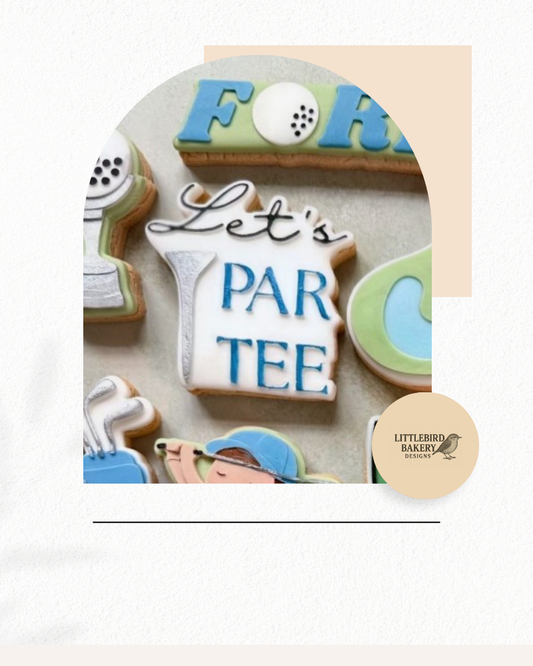 Lets par-tee cookie cutter and stamp