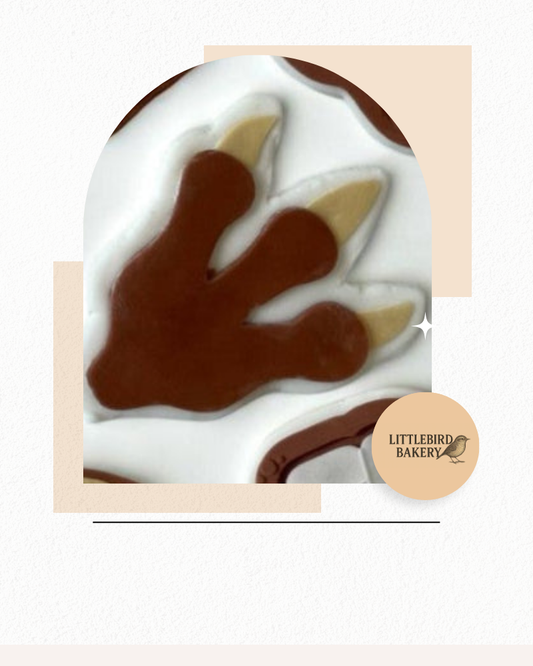 Dino foot cookie cutter and stamp