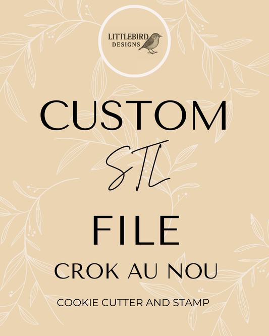 Crok au nou custom - Cookie Cutter & Stamp