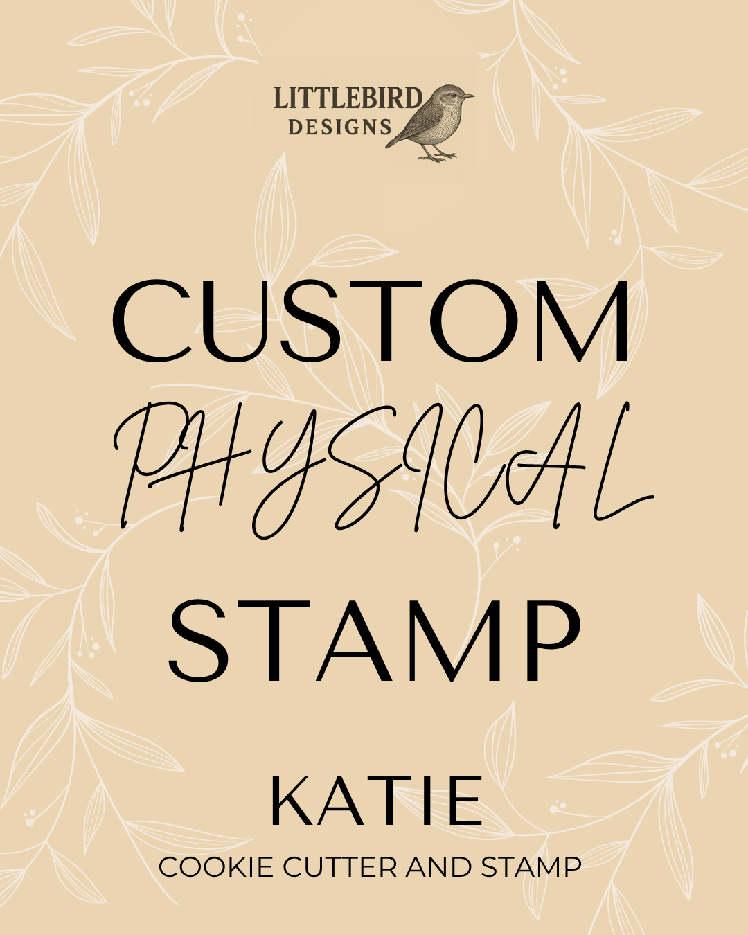 Katie custom - Cookie Cutter & Stamp