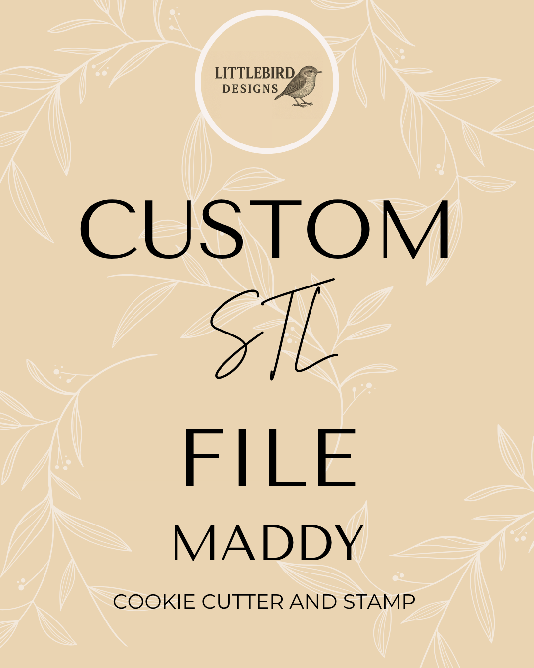 Maddy custom - Cookie Cutter & Stamp
