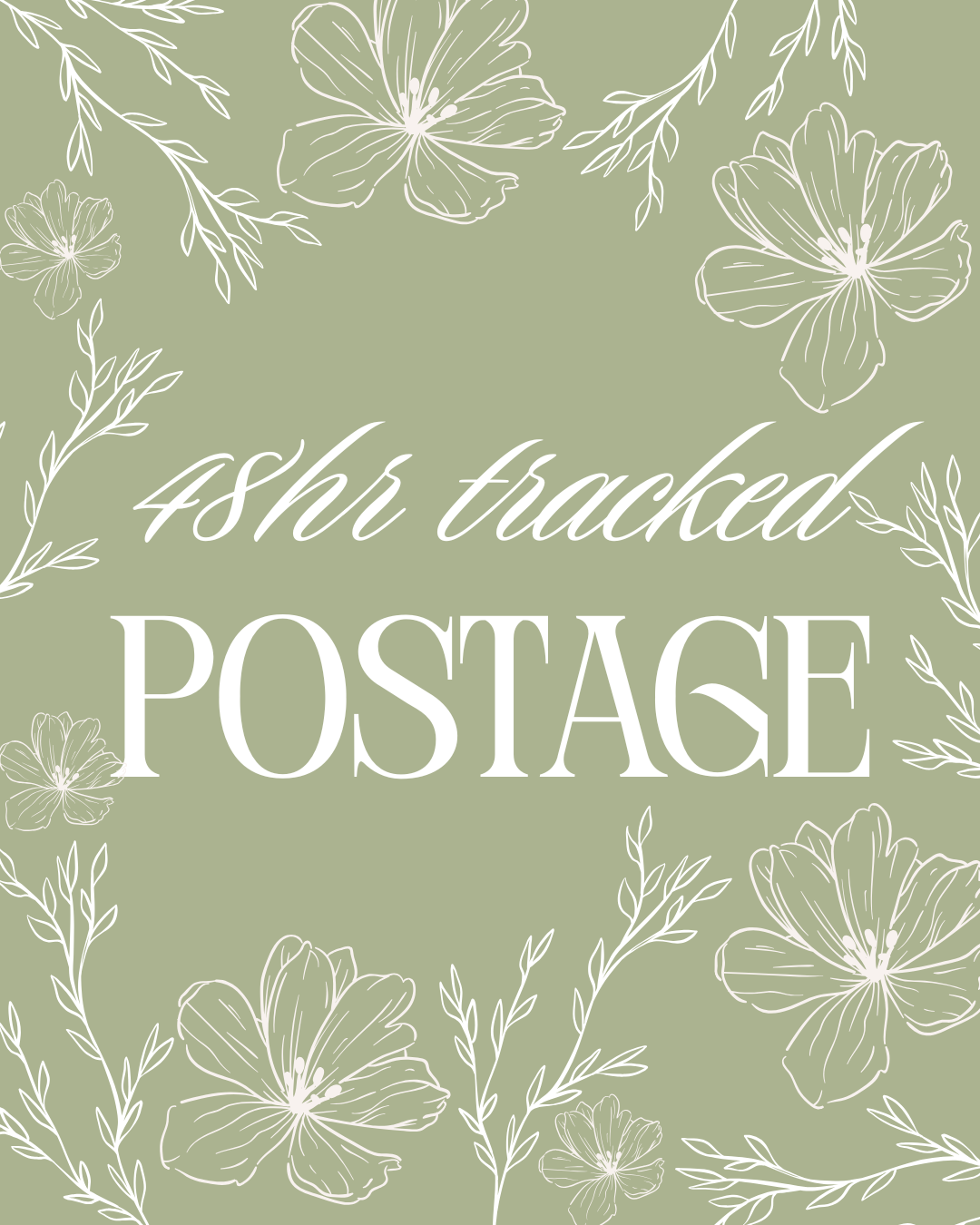 48HR Postage - Cookie Cutter & Stamp