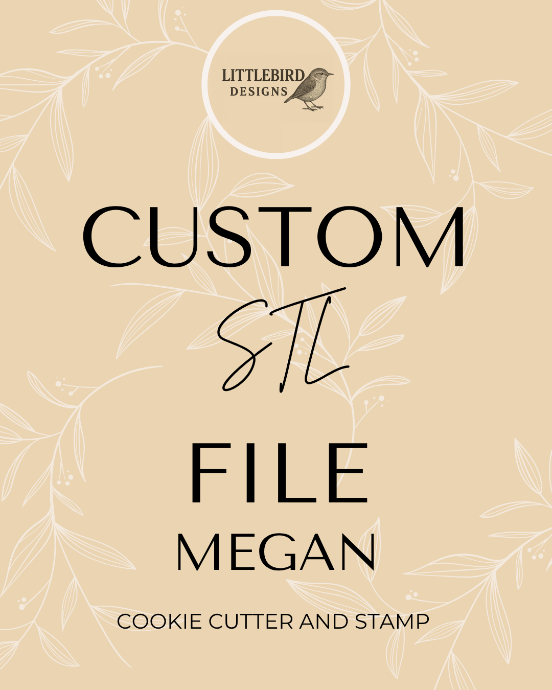 Megan custom - Cookie Cutter & Stamp