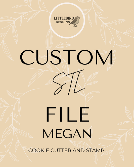 Megan custom - Cookie Cutter & Stamp