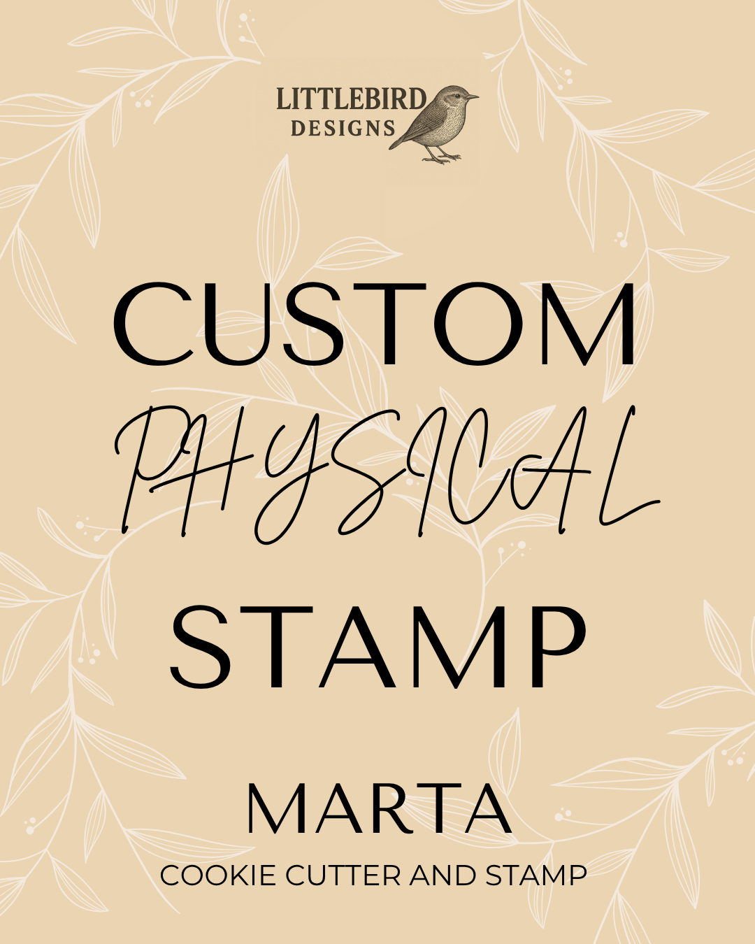 Marta order - Cookie Cutter & Stamp
