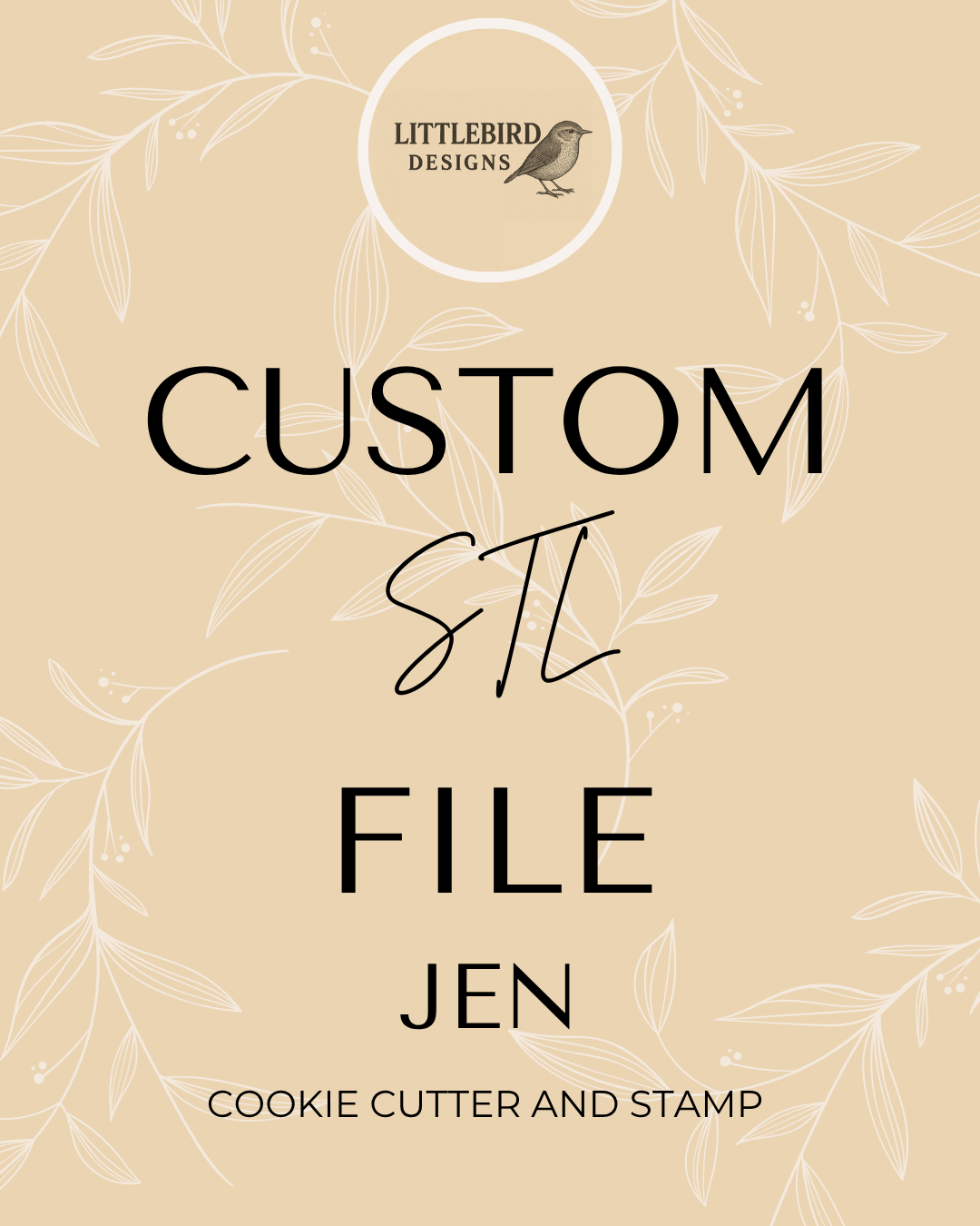 Jen Custom - Cookie Cutter & Stamp