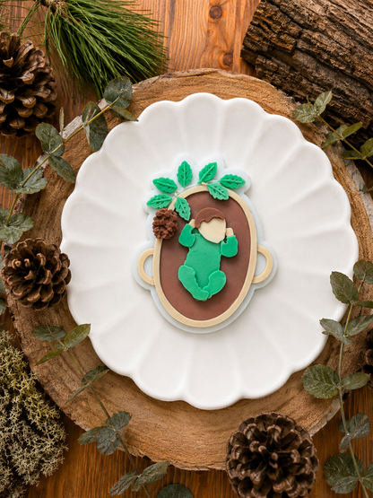 Woodland Baby Basinet - Cookie Cutter & Stamp