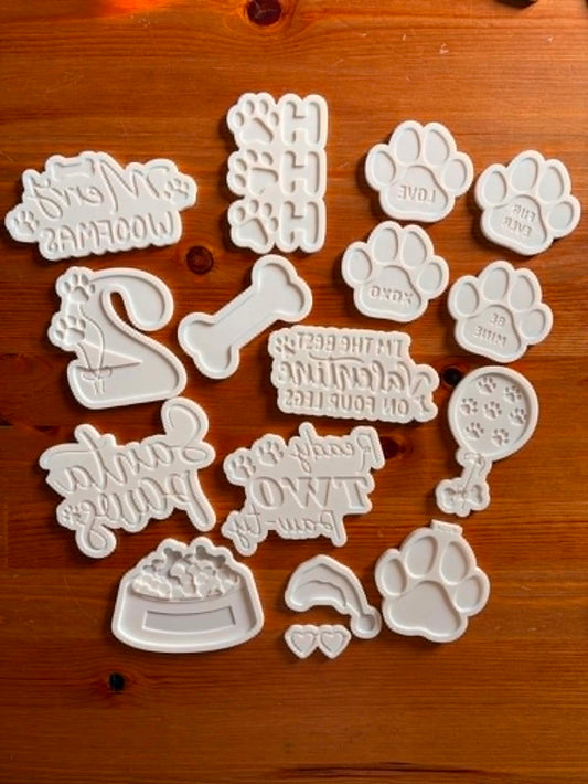 Dog items Test stamps