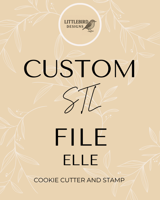 Ell's cookies custom - Cookie Cutter & Stamp