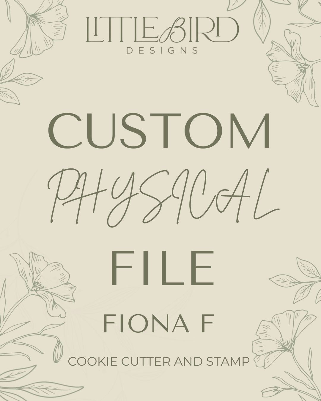 Fiona Custom stamps  - Cookie Cutter & Stamp