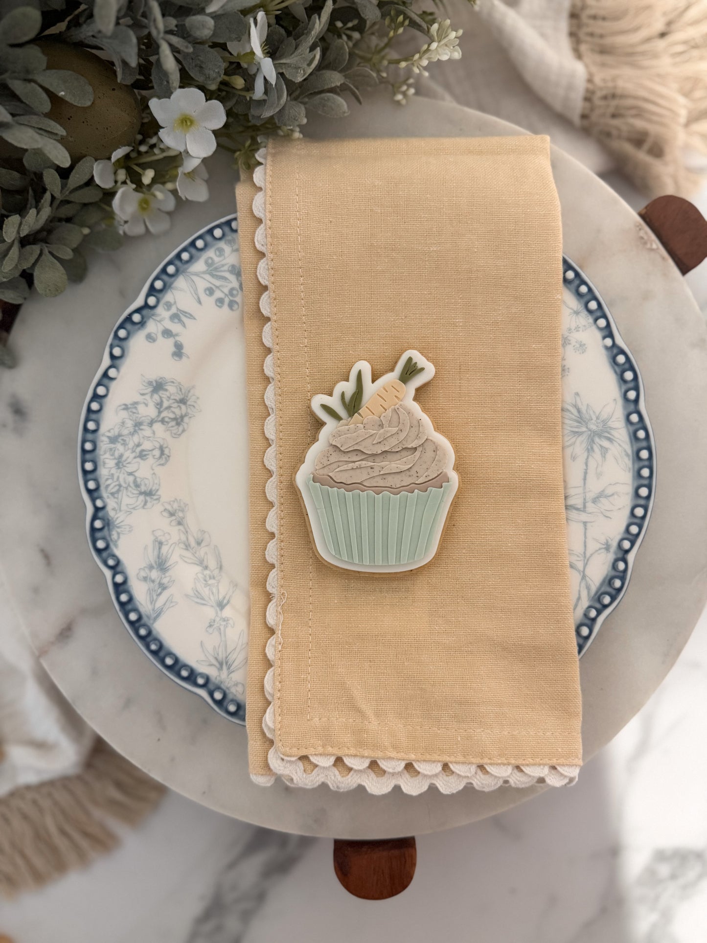 Carrot cupcake - Cookie Cutter & Stamp