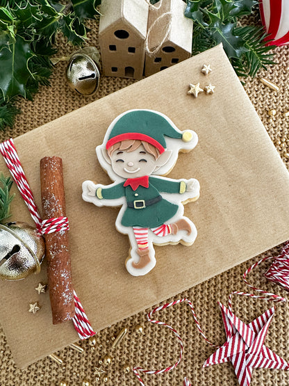 Boy Elf cookie cutter and stamp