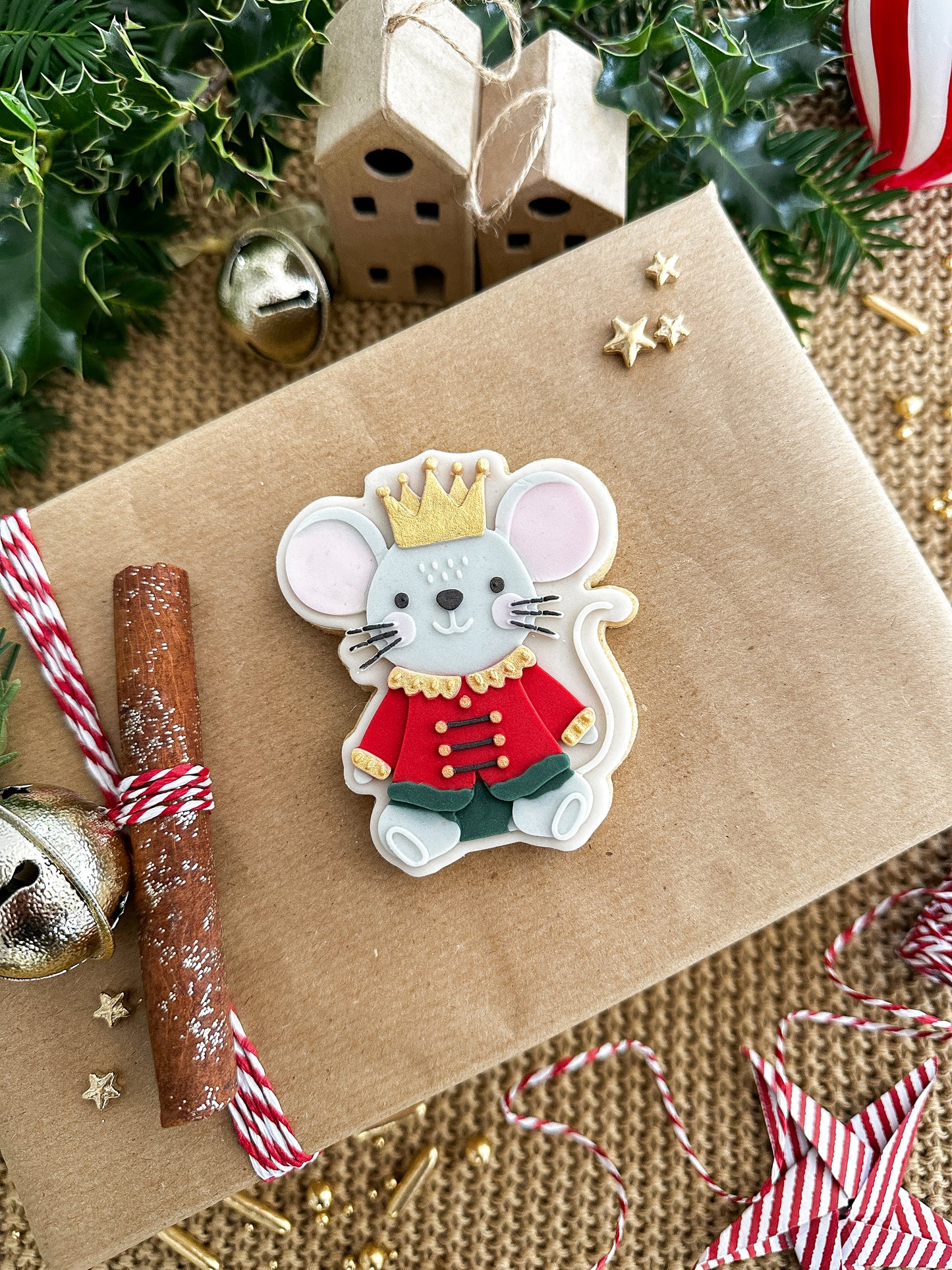 Mouse king cookie cutter and stamp